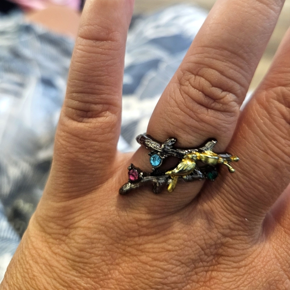 Snail bird ring